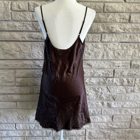 Morgan Taylor intimates women M two-piece robe nightgown chocolate NWT - Picture 5 of 14